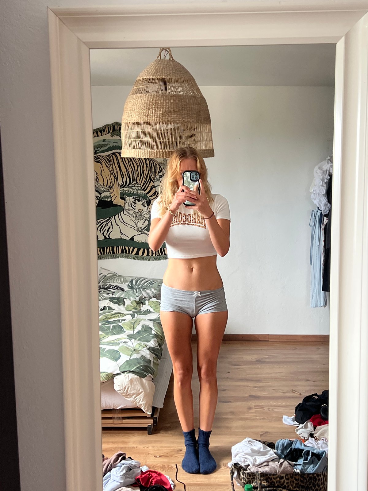 Bedroom mirror selfie session in Mühldorf a. Inn