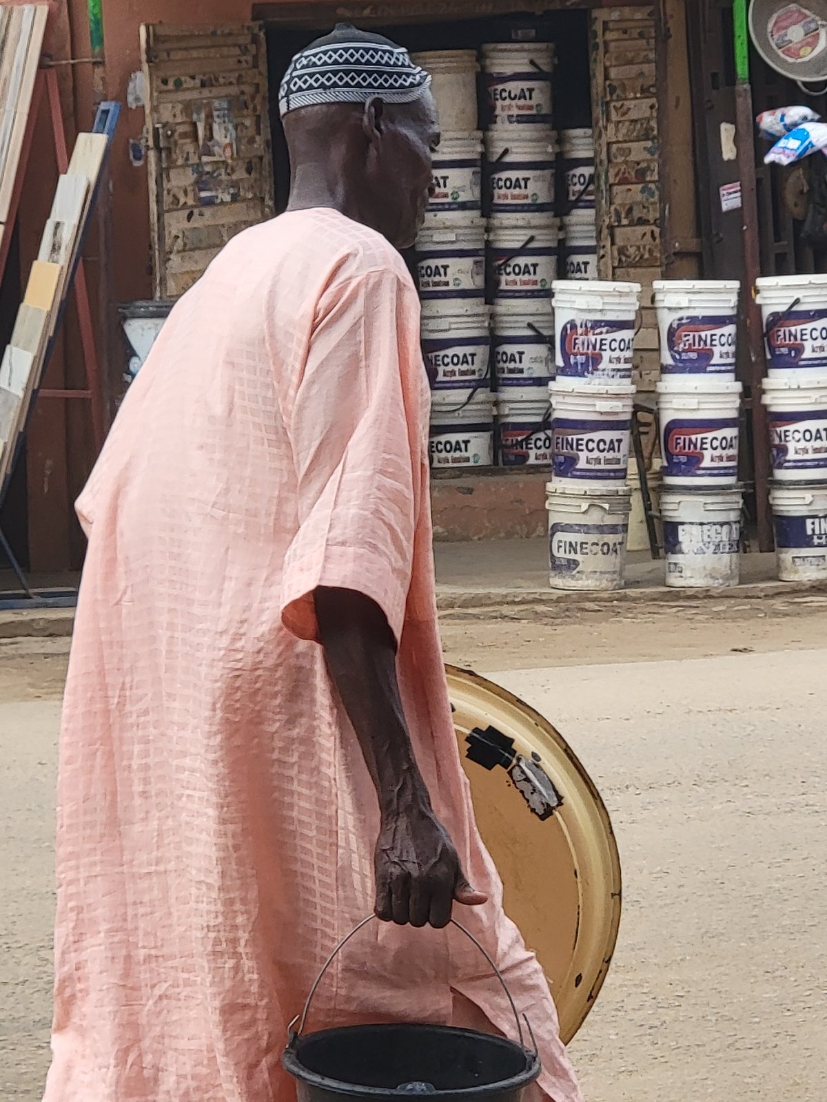 Morning street life documented in Maiburiji, Nigeria