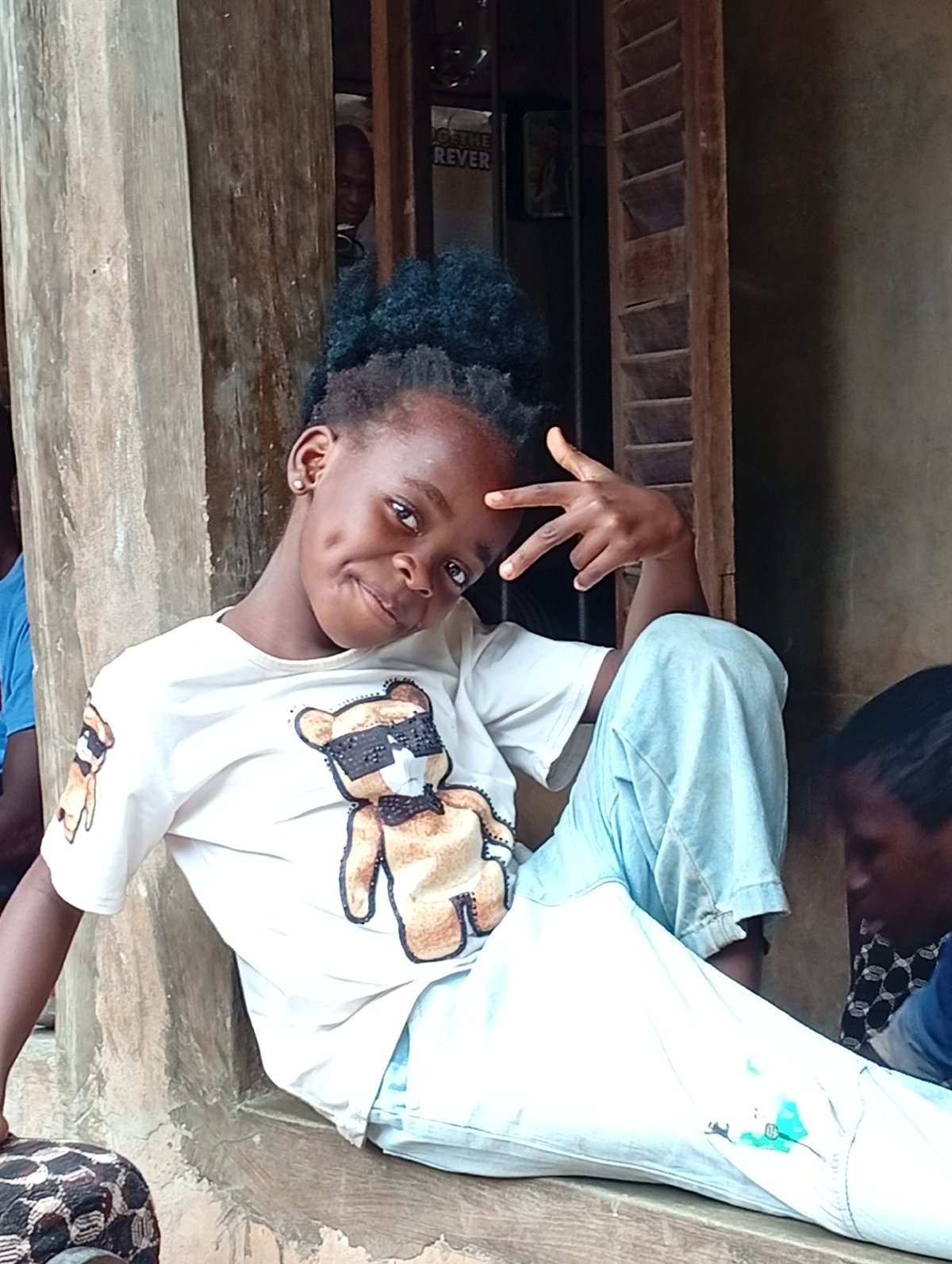 Everyday morning life in a rural Nigerian community
