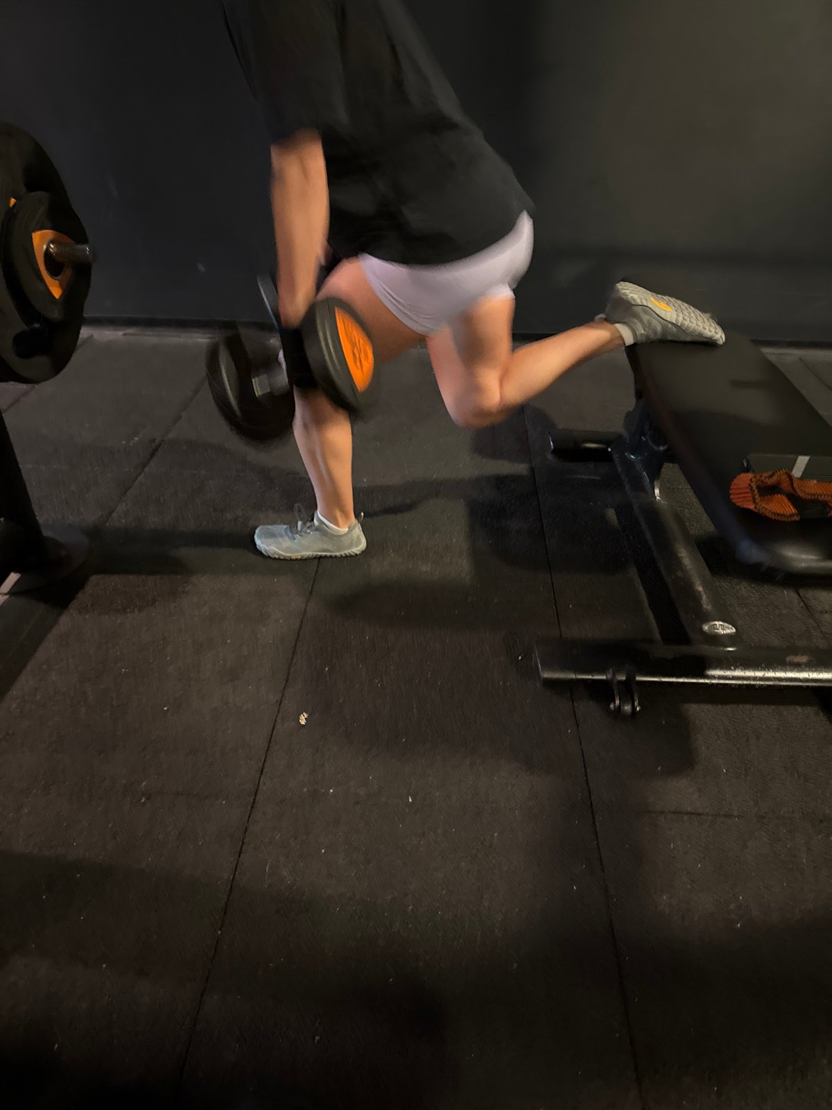 Morning gym session captured by witness shows routine workouts