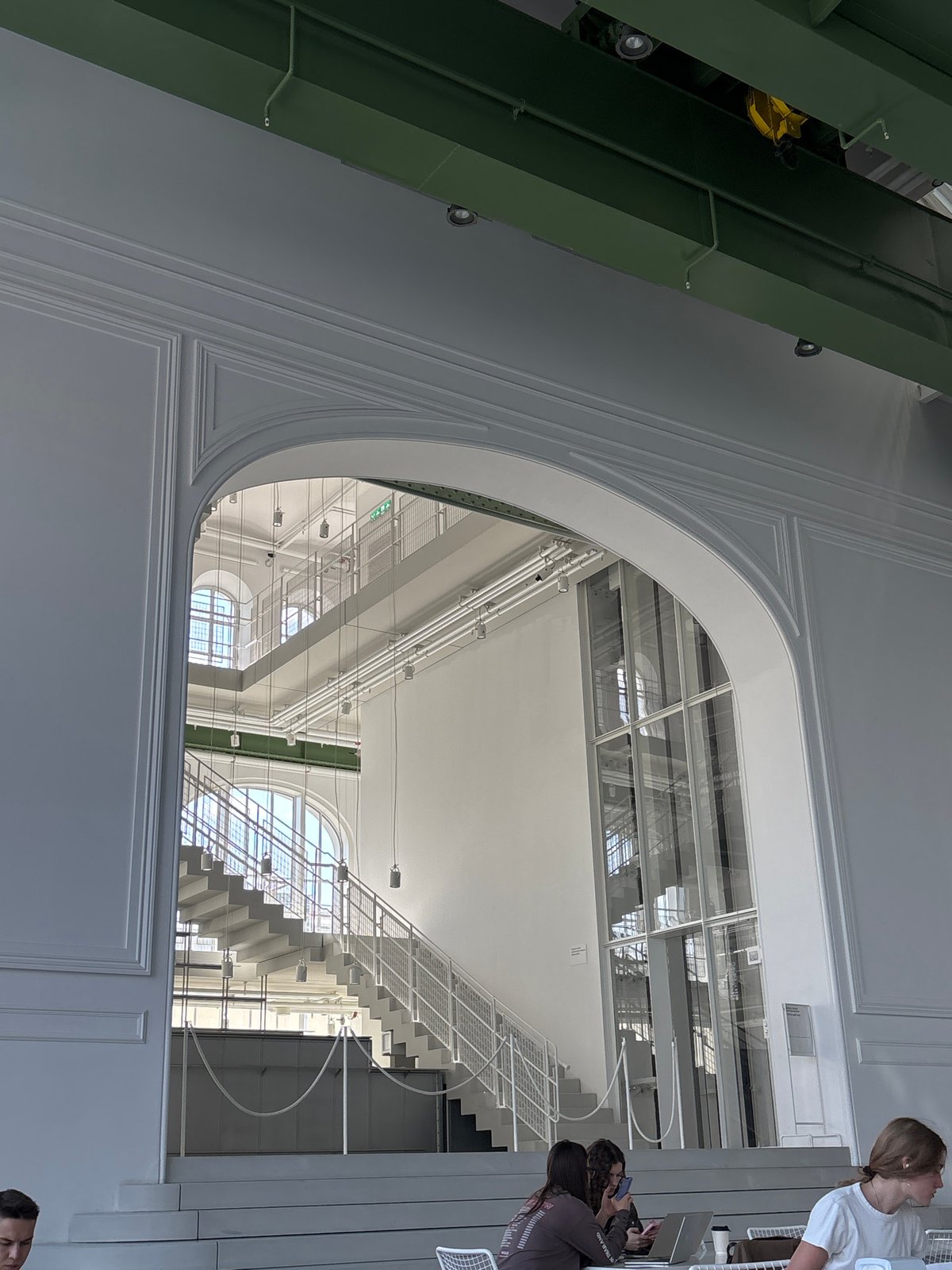 Moscow scenes: architectural interior and traffic jam captured