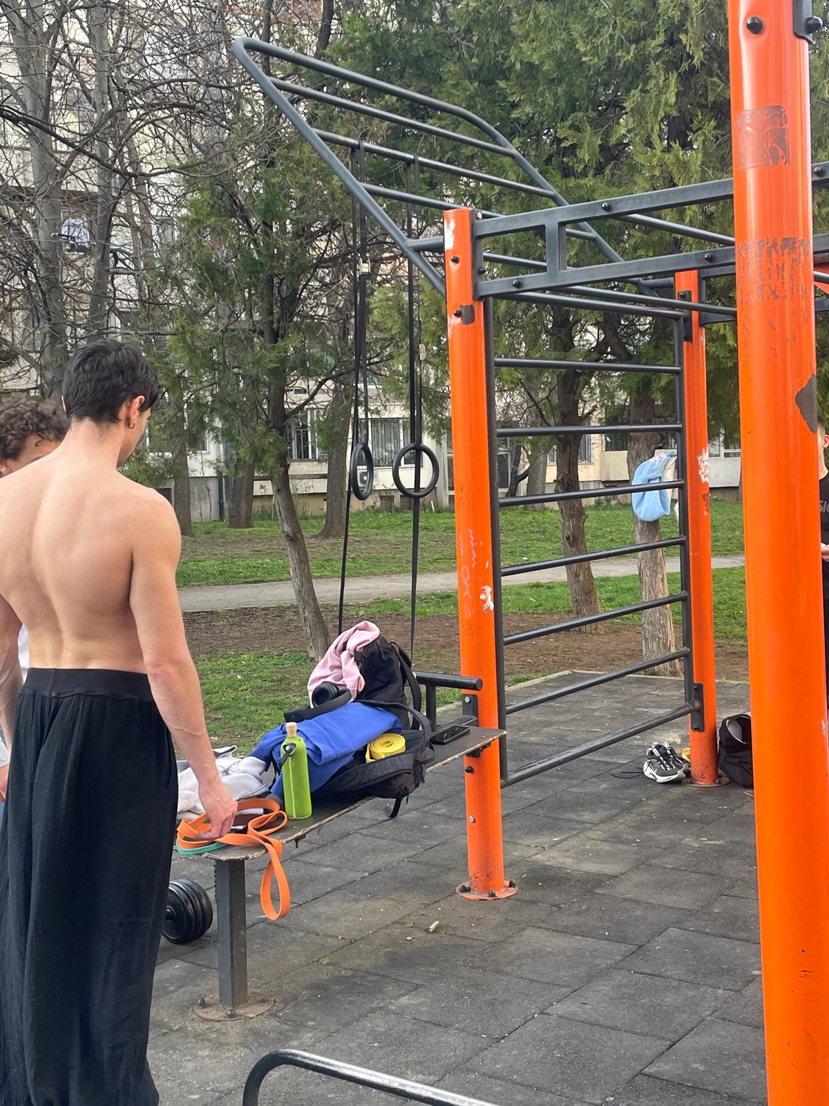 Sofia residents document exercise area and meal moments