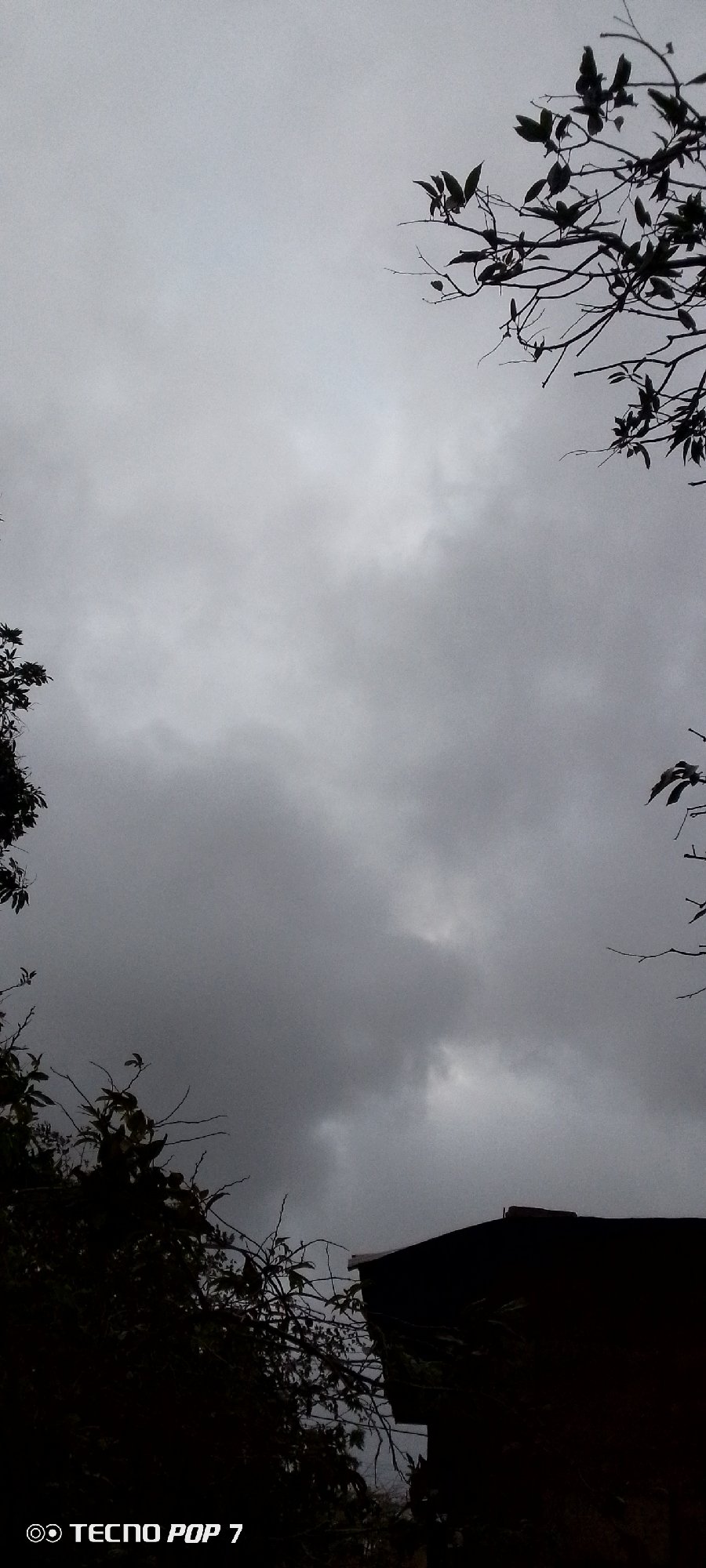 Storm clouds gather over Altagracia Venezuela morning