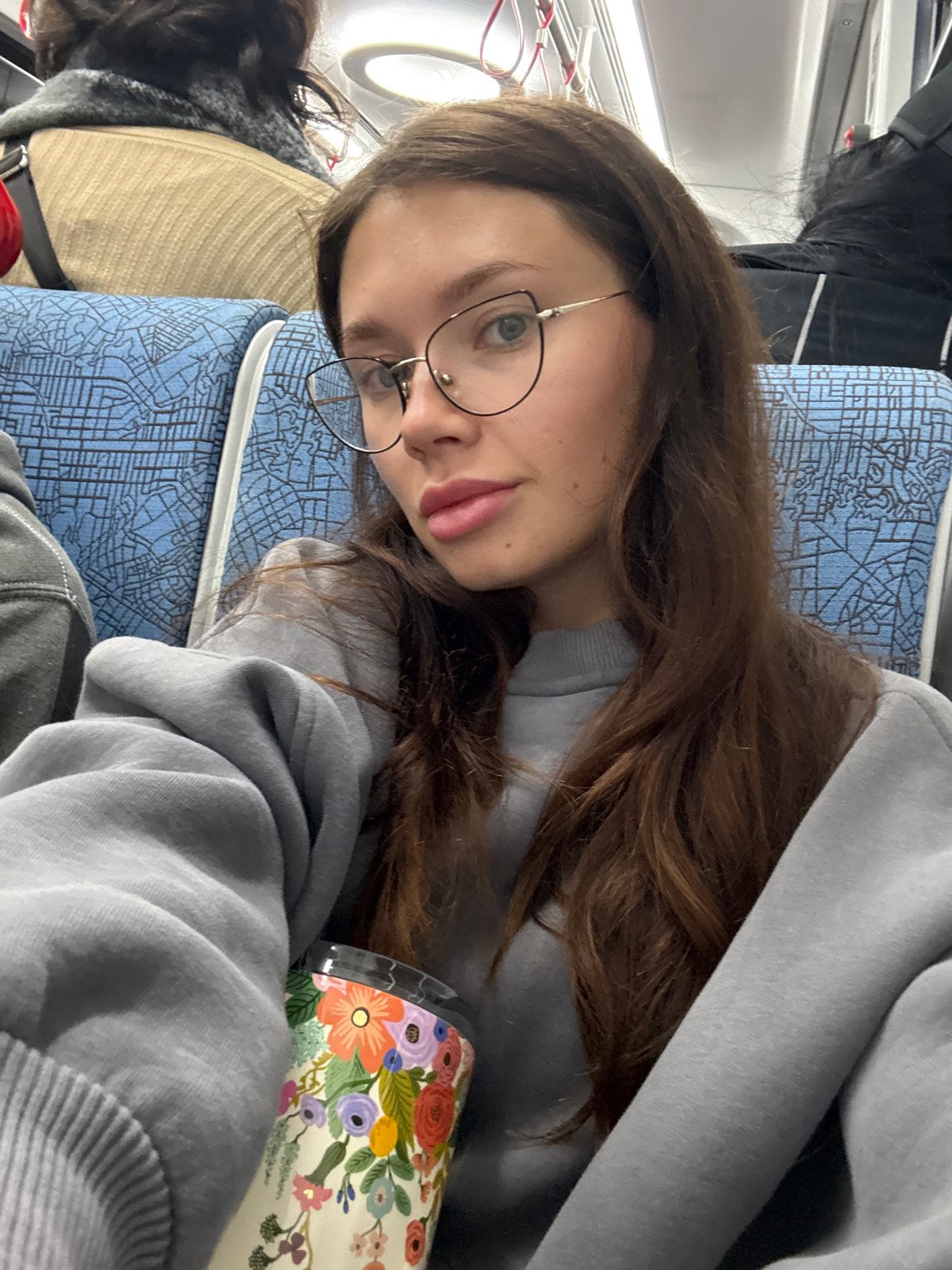 Passengers take selfies on Tel-Aviv public transport