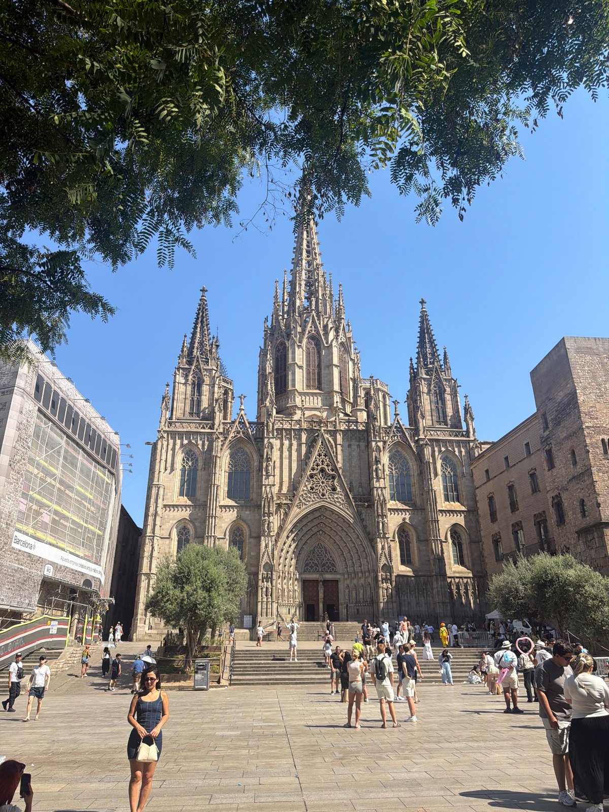 Afternoon in Barcelona: cathedral, lunch, and a scooter ride
