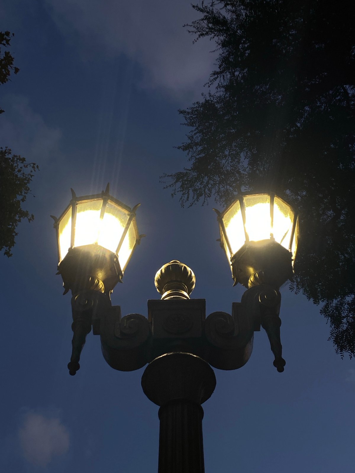 Evening street scene documented in Buenos Aires