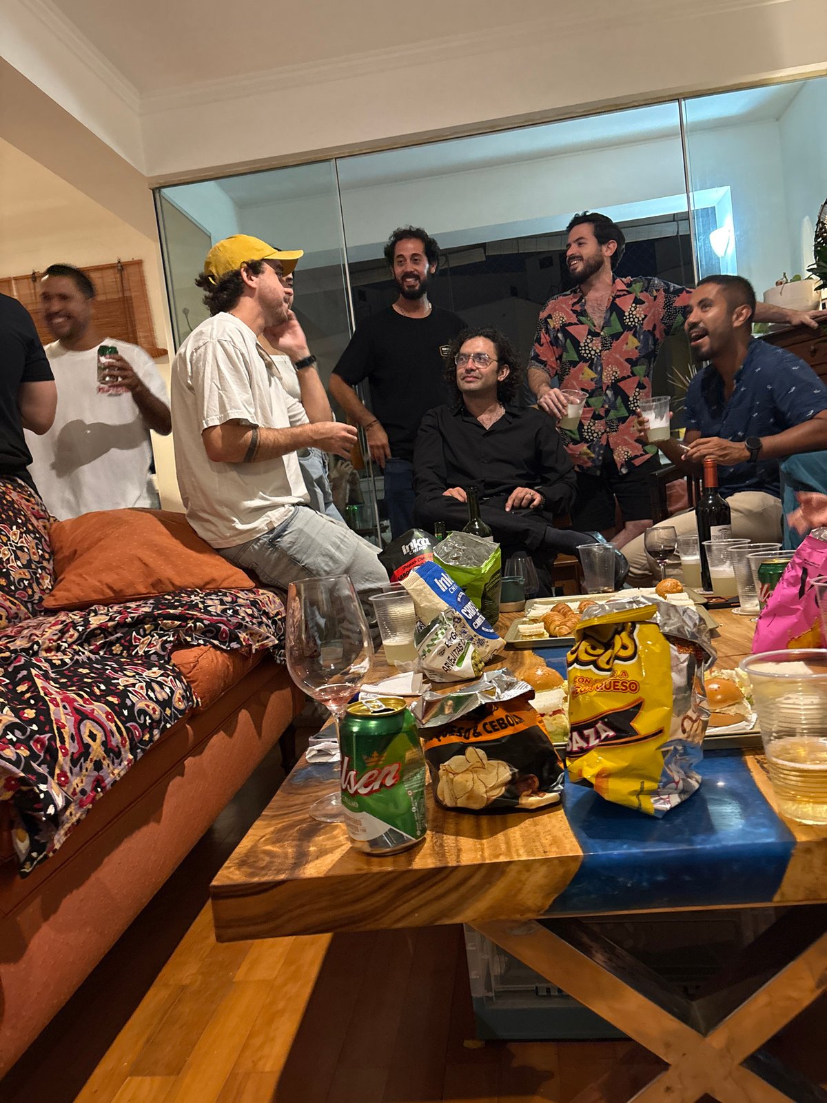 Early morning house party in Barranco features local snacks