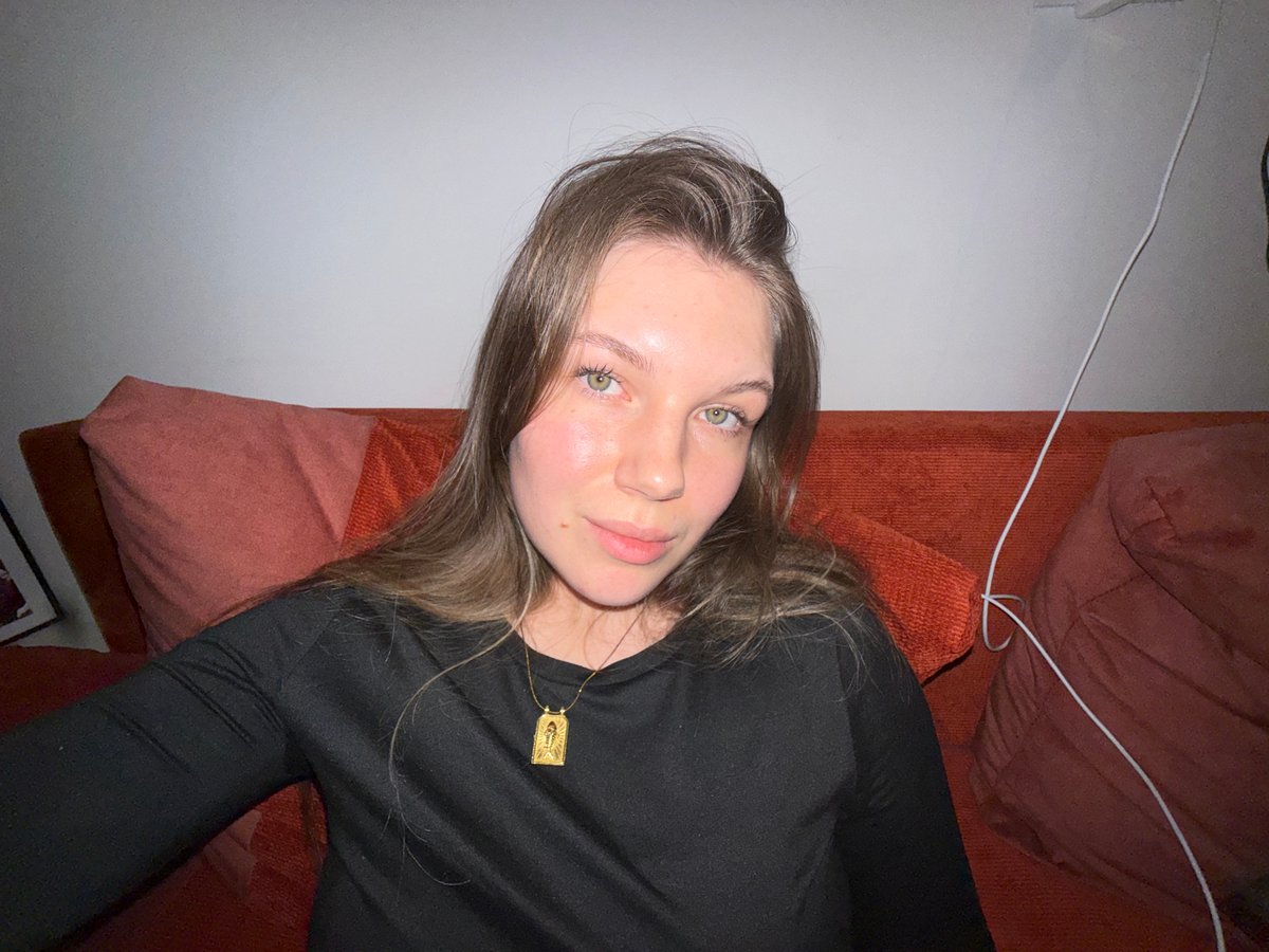 Woman rests while video editing documented in Belgrade suburb