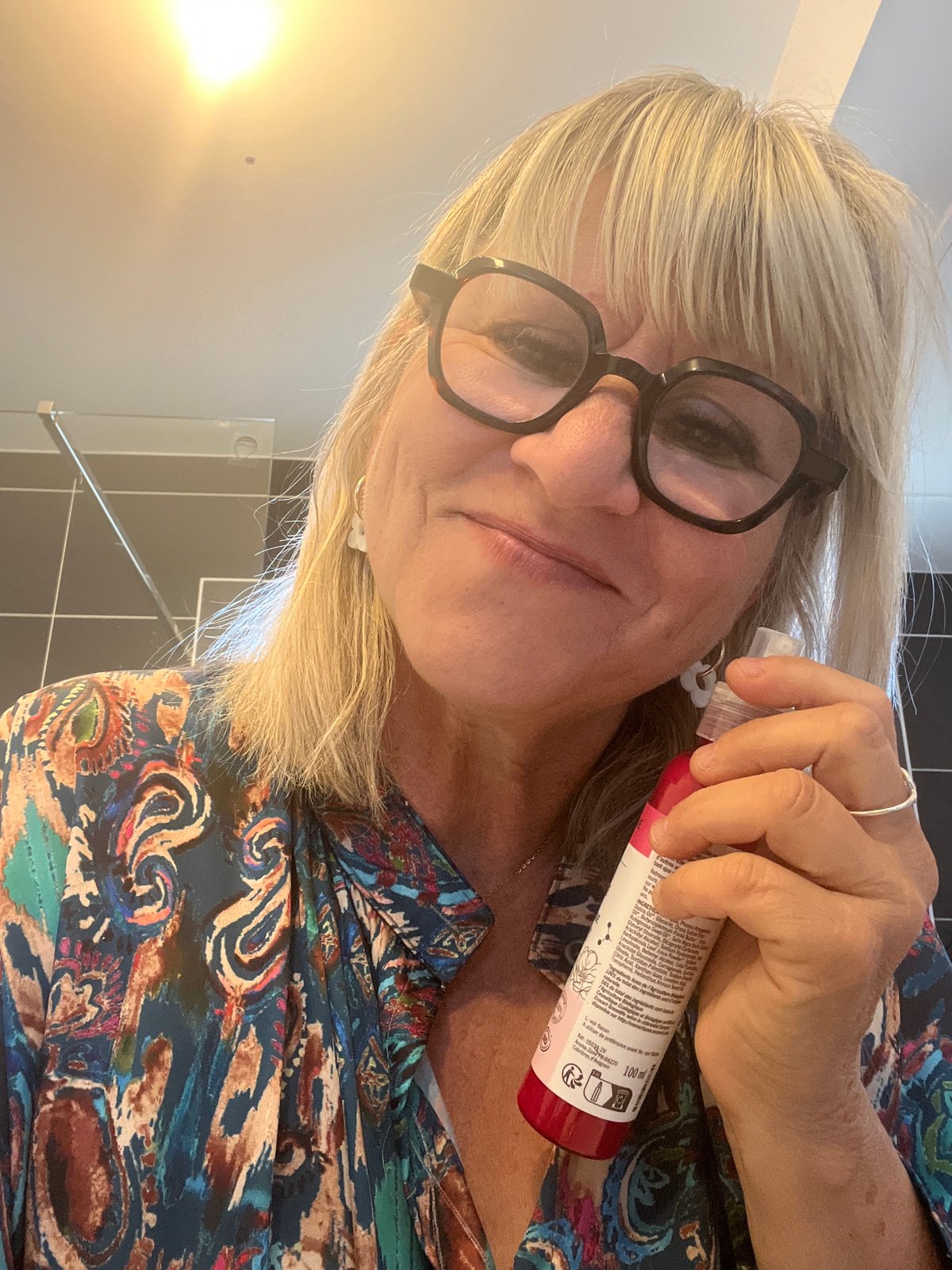 Woman's morning coffee routine captured in Chambœuf kitchen