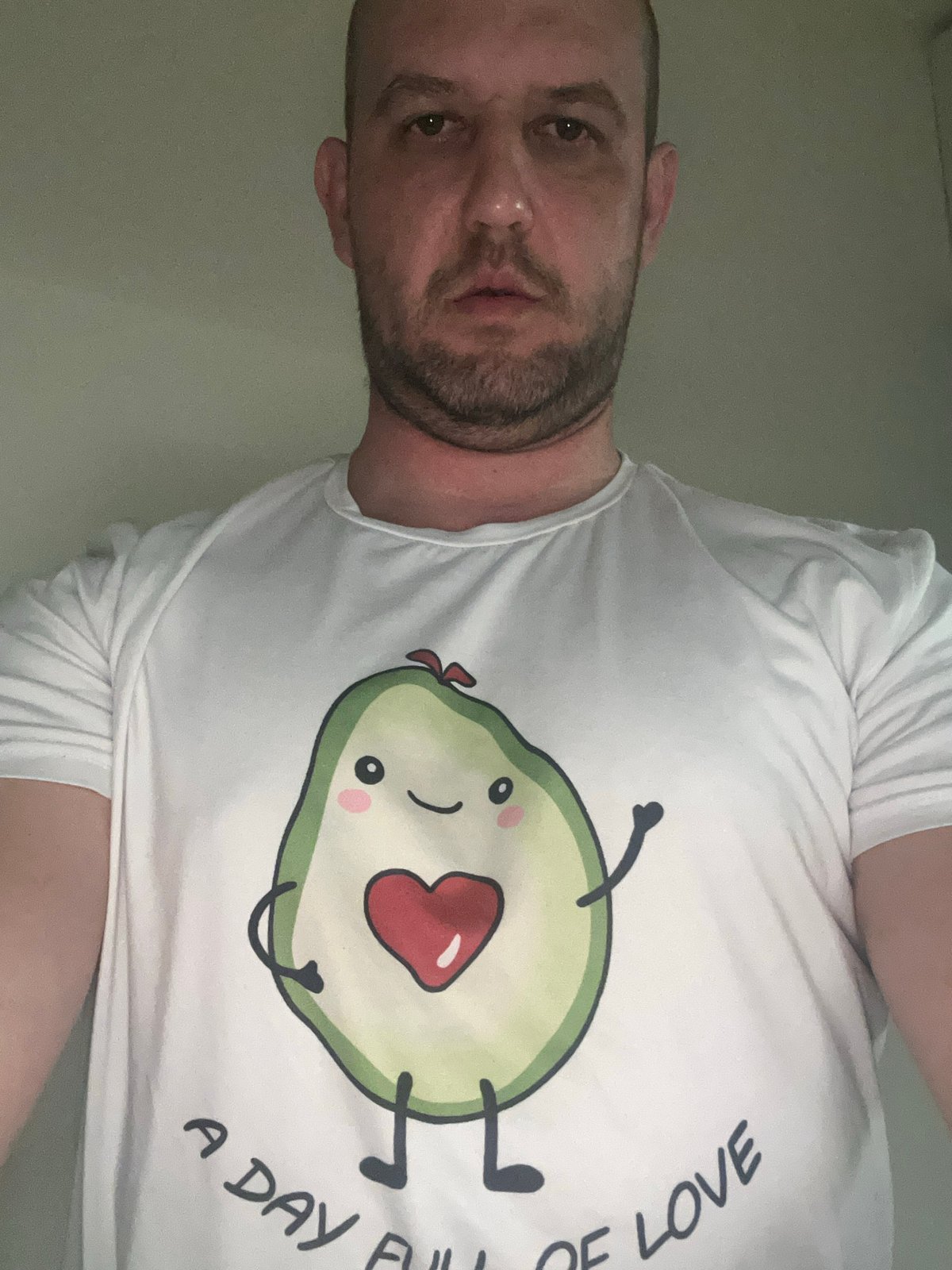 Man spotted wearing avocado love-themed t-shirt in Sofia