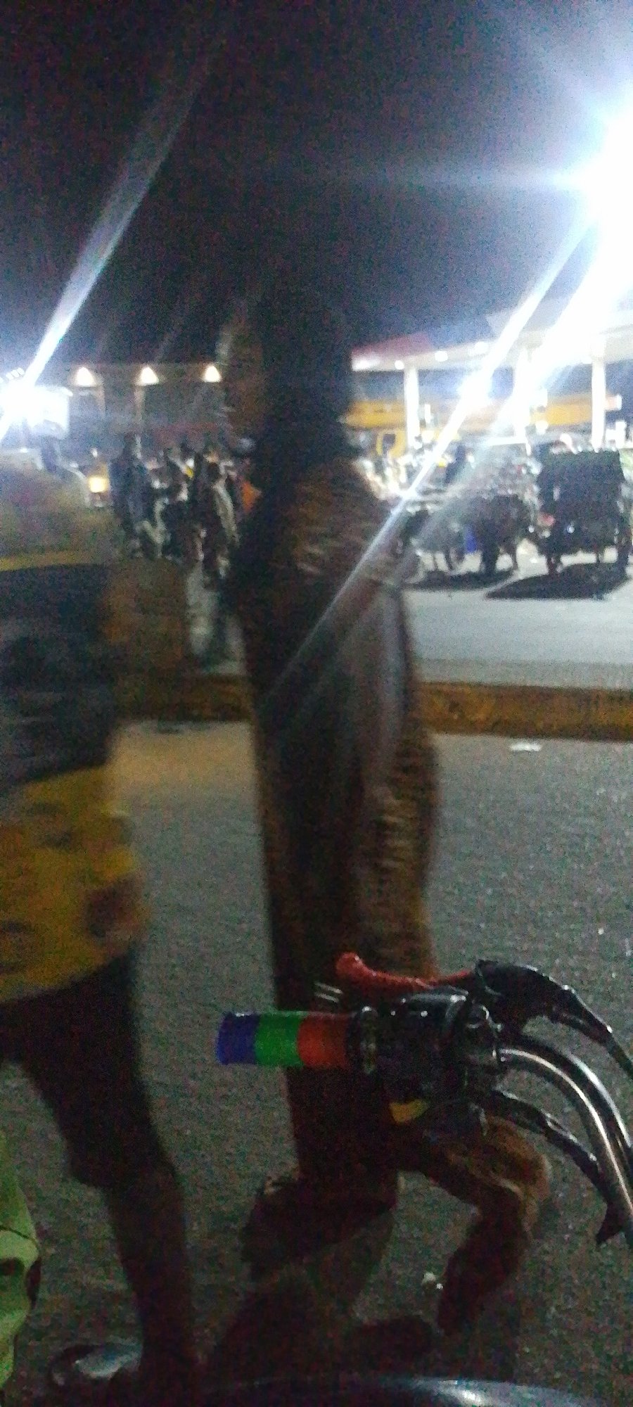 Evening street commerce captured in Lokoja, Nigeria