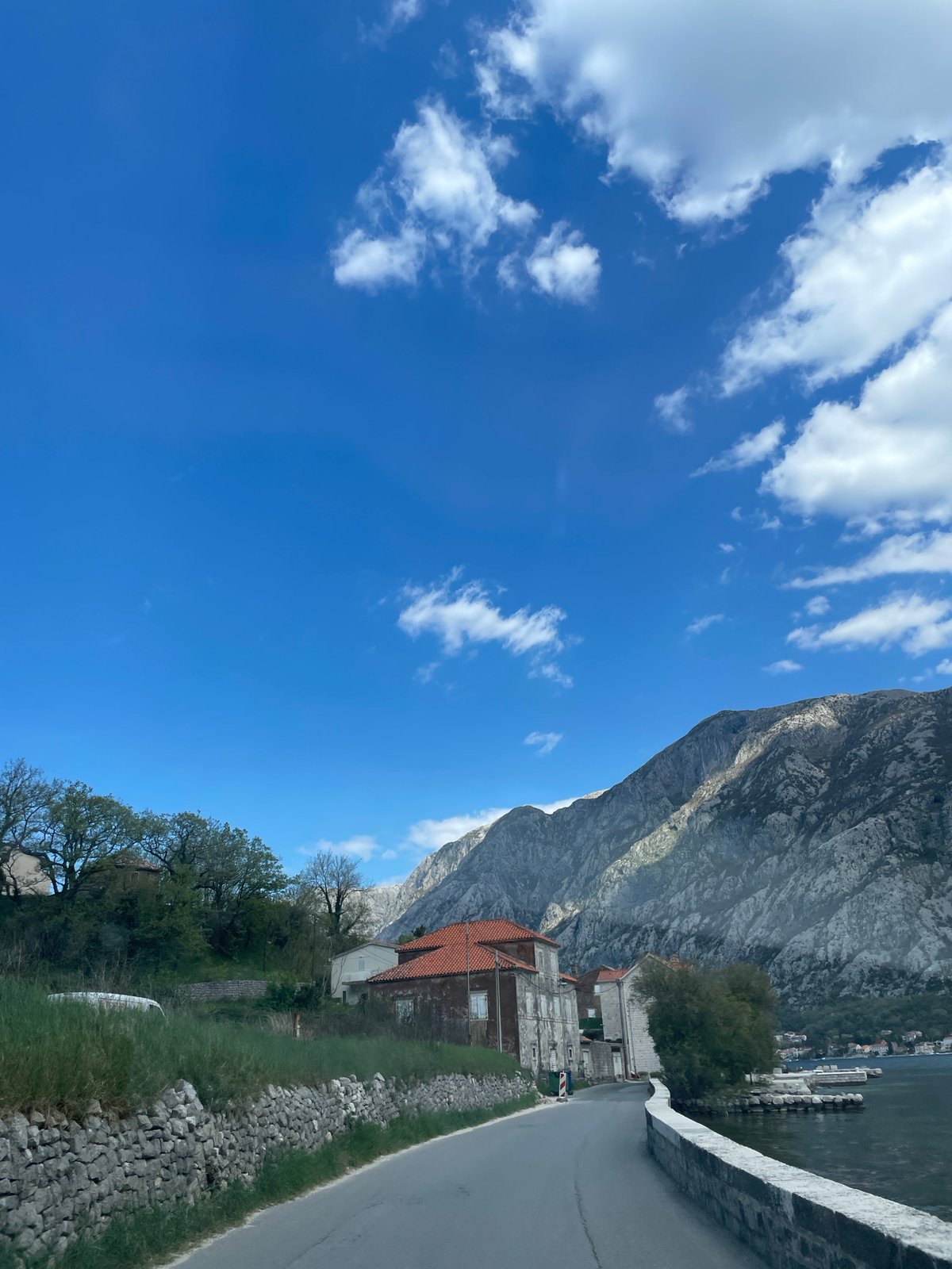 Clear skies documented in coastal Montenegro town