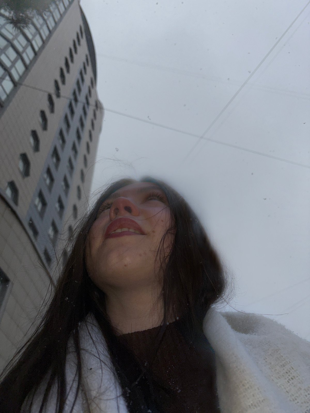 Unusual upward perspective photograph captured in Perm, Russia