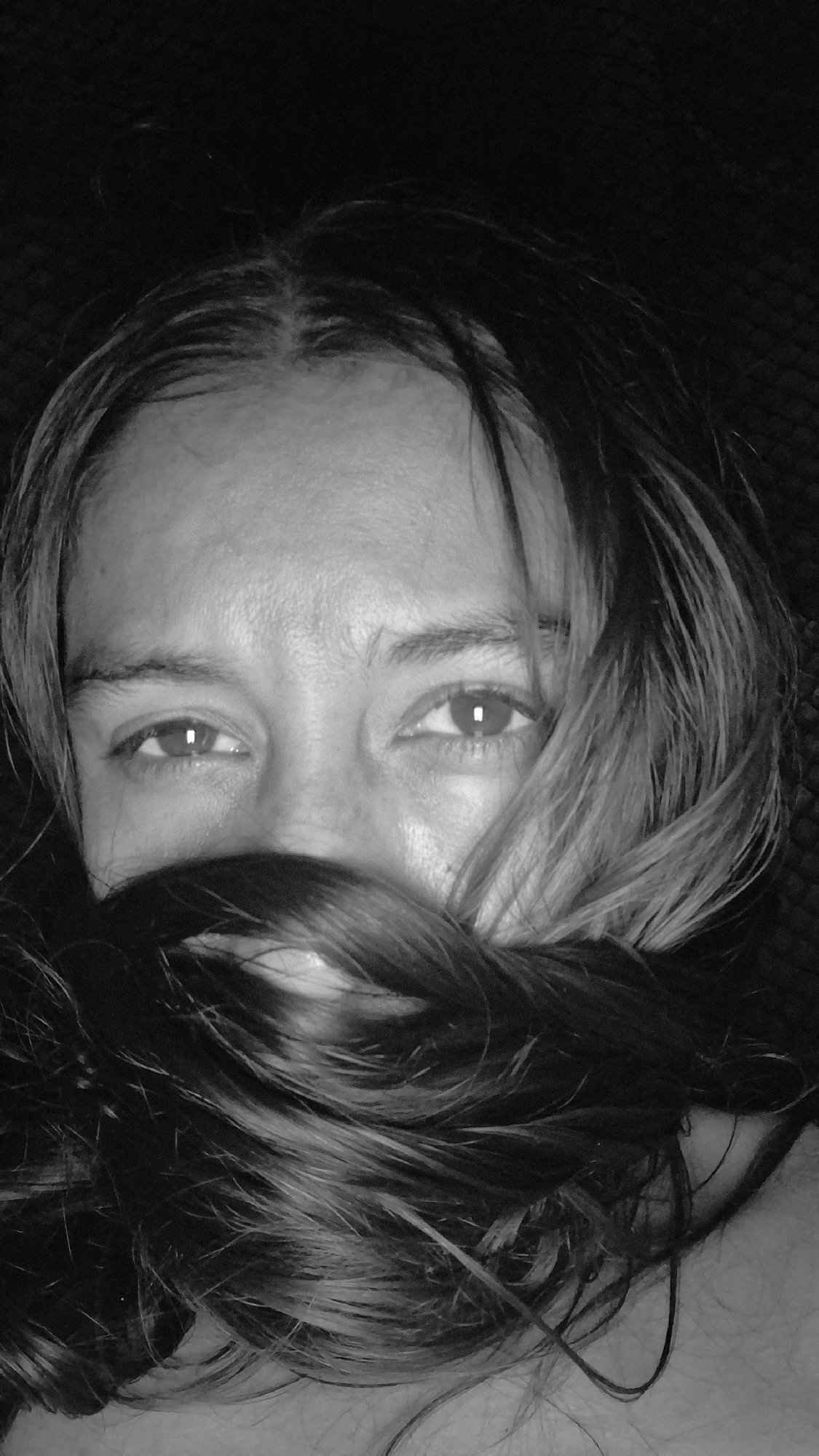 Black and white self-portrait session in Vallecito, Venezuela