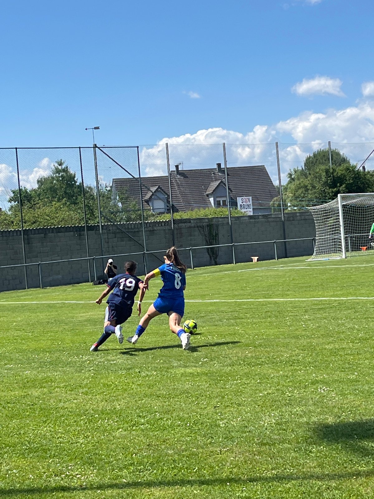 Women's soccer match played in Porte du Ried, France