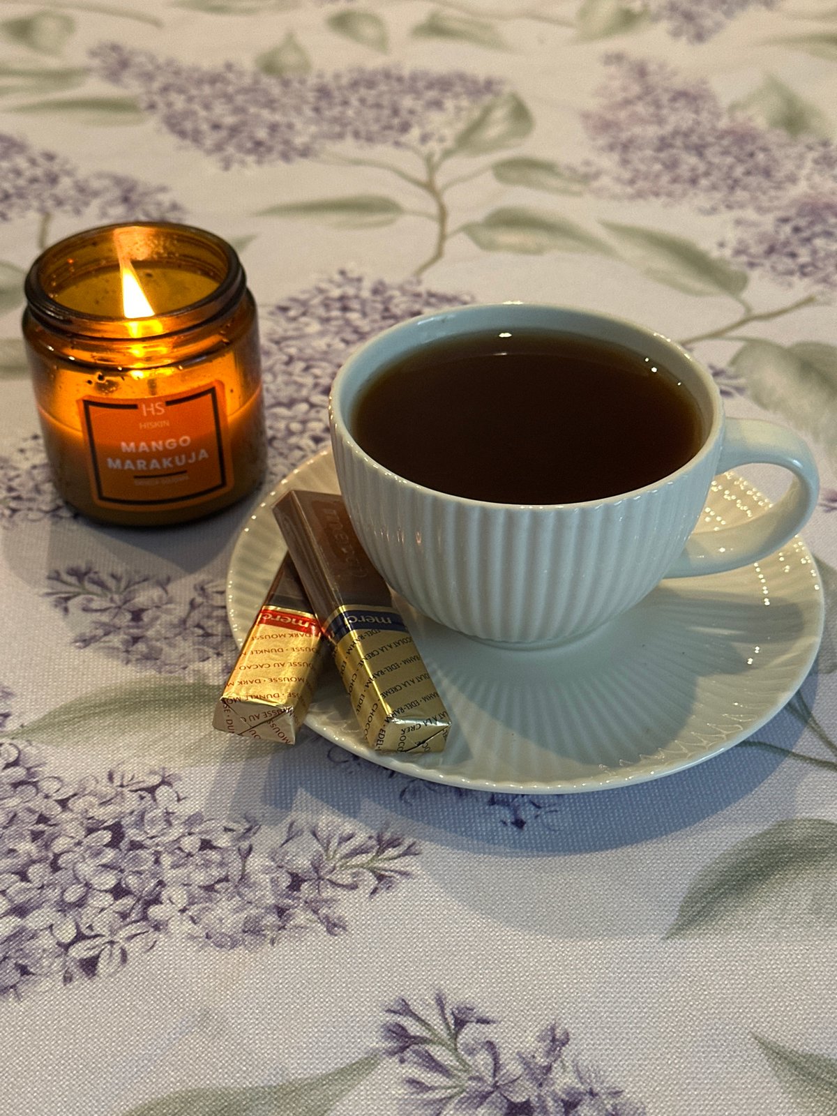 Morning table setting documented in Wisła, Poland