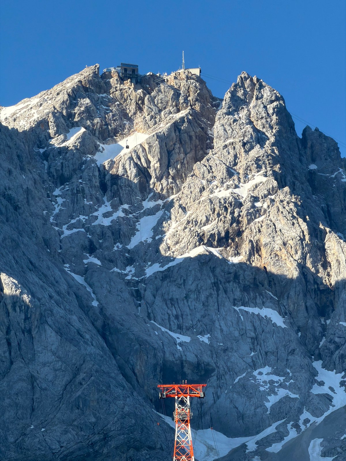 Dawn cable car journey documented at Zugspitze, Germany