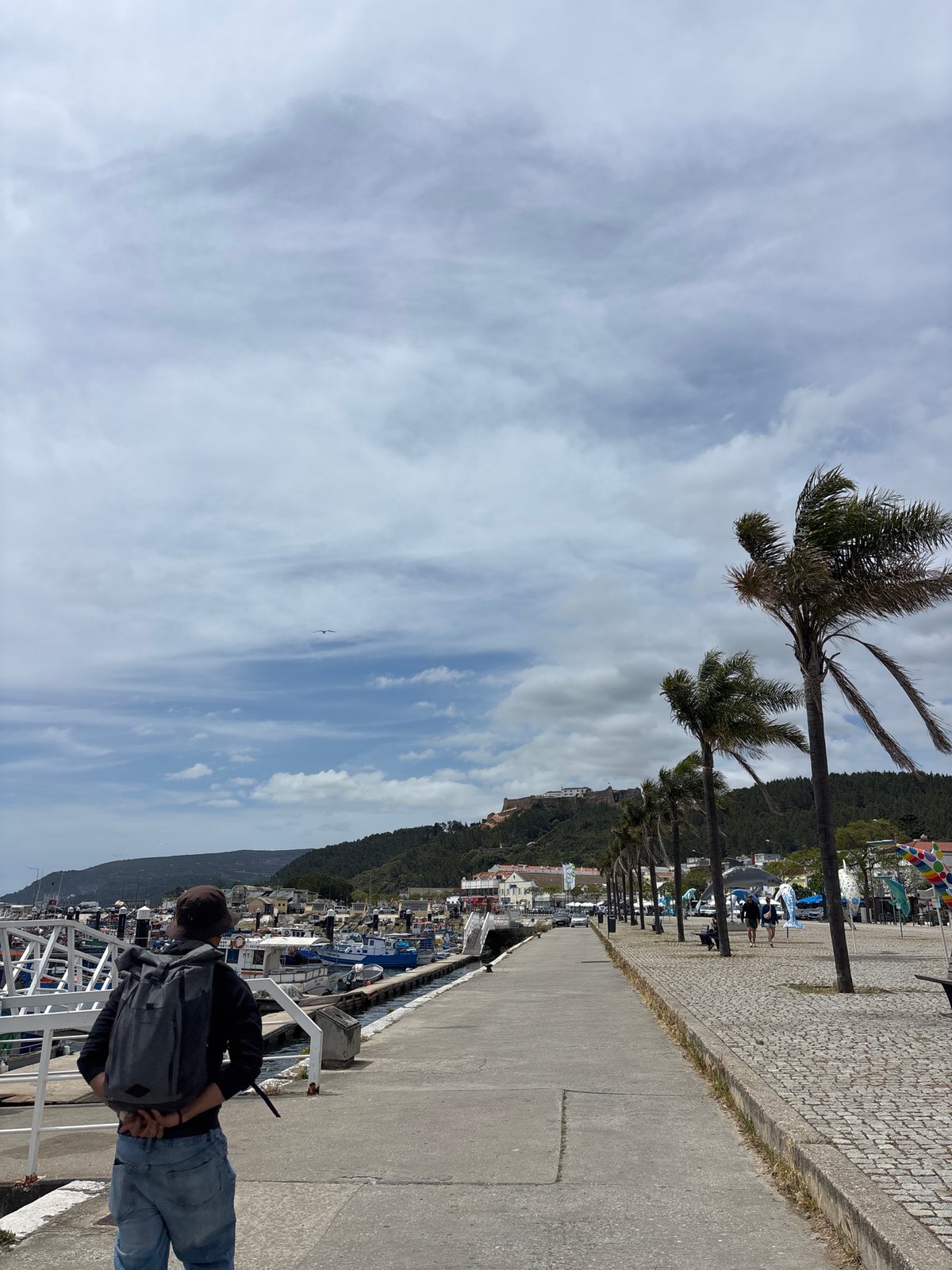 Waterfront scenes documented in Setúbal, Portugal fishing harbor