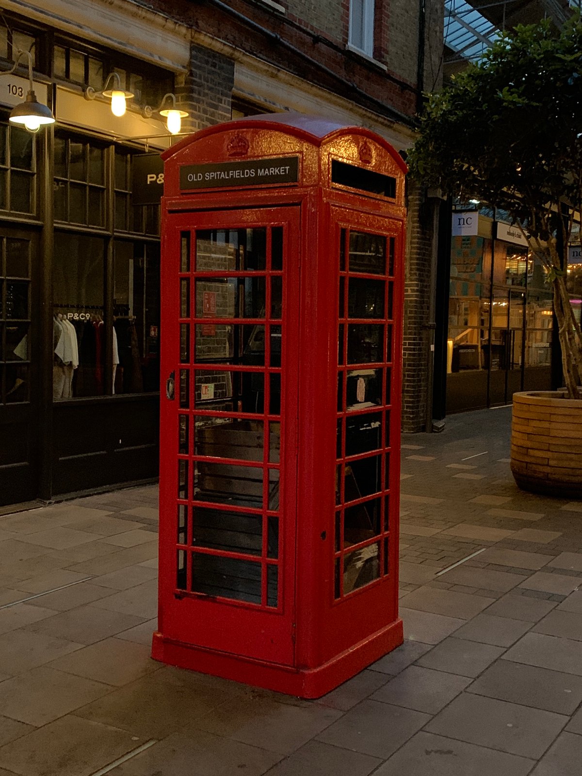 London landmarks photographed at Spitalfields Market area