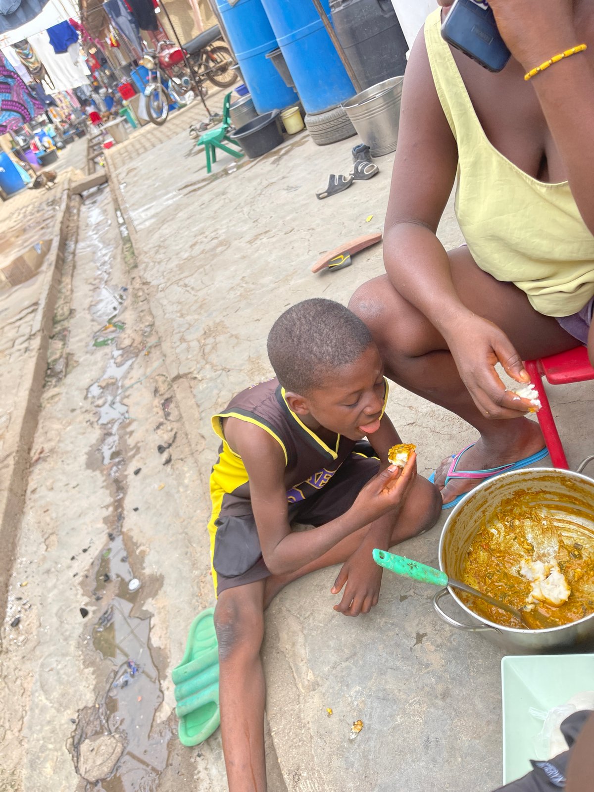 Daily life documented in Nyanya, Nigeria outdoor domestic scenes