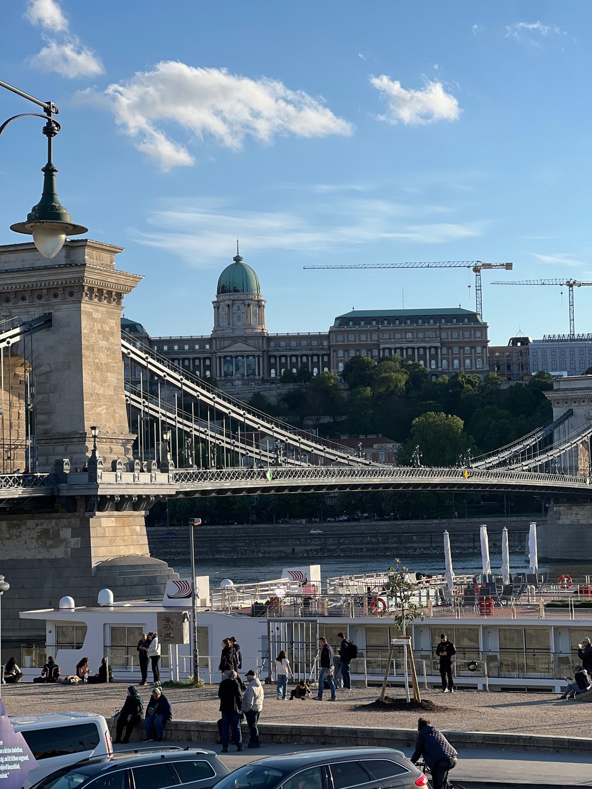 Széchenyi Chain Bridge photographed in Budapest