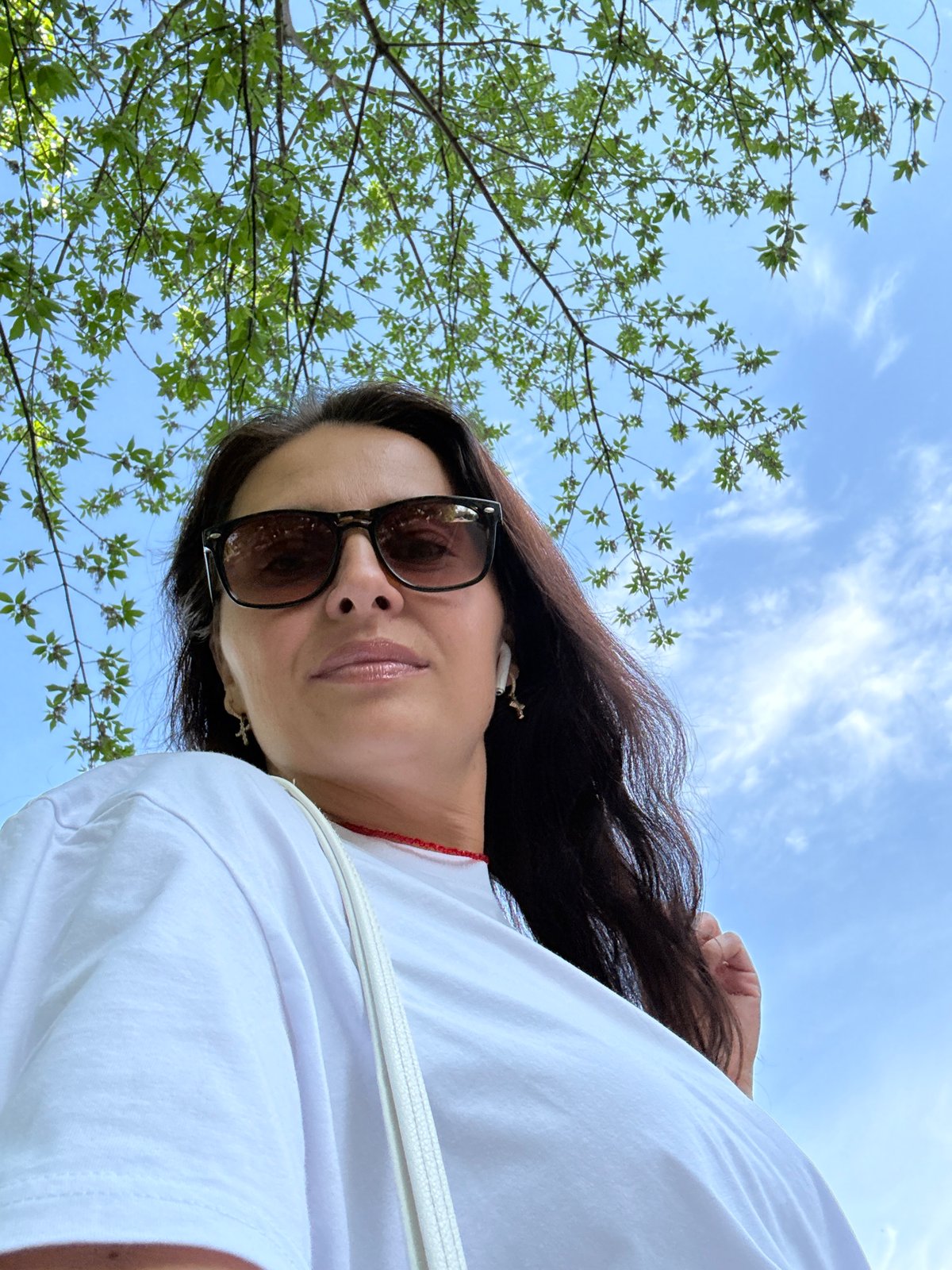 Spring morning documented through selfies and nature in Chaikovsky, Russia