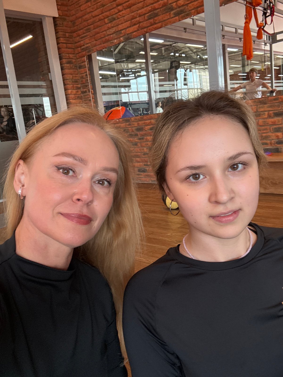 Two women take selfie in Chaikovsky, Russia