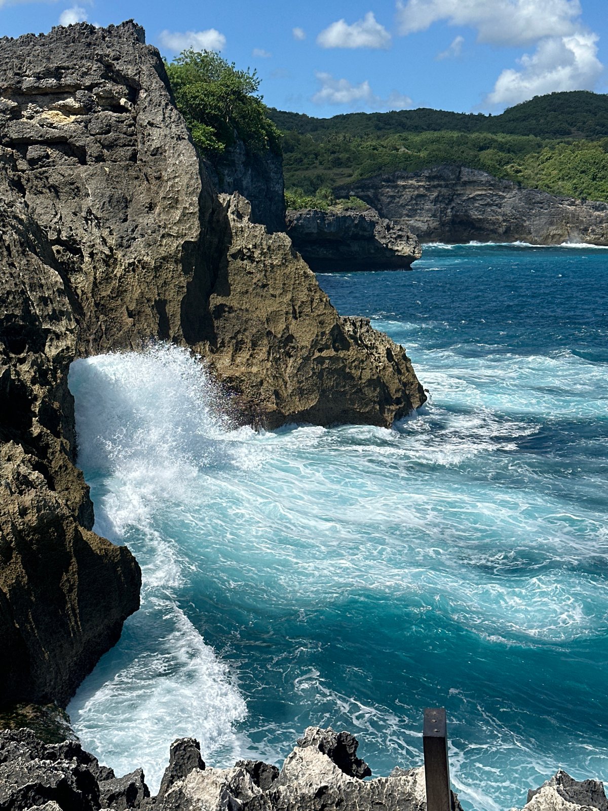 Coastal scenery documented at Nusa Penida, Indonesia