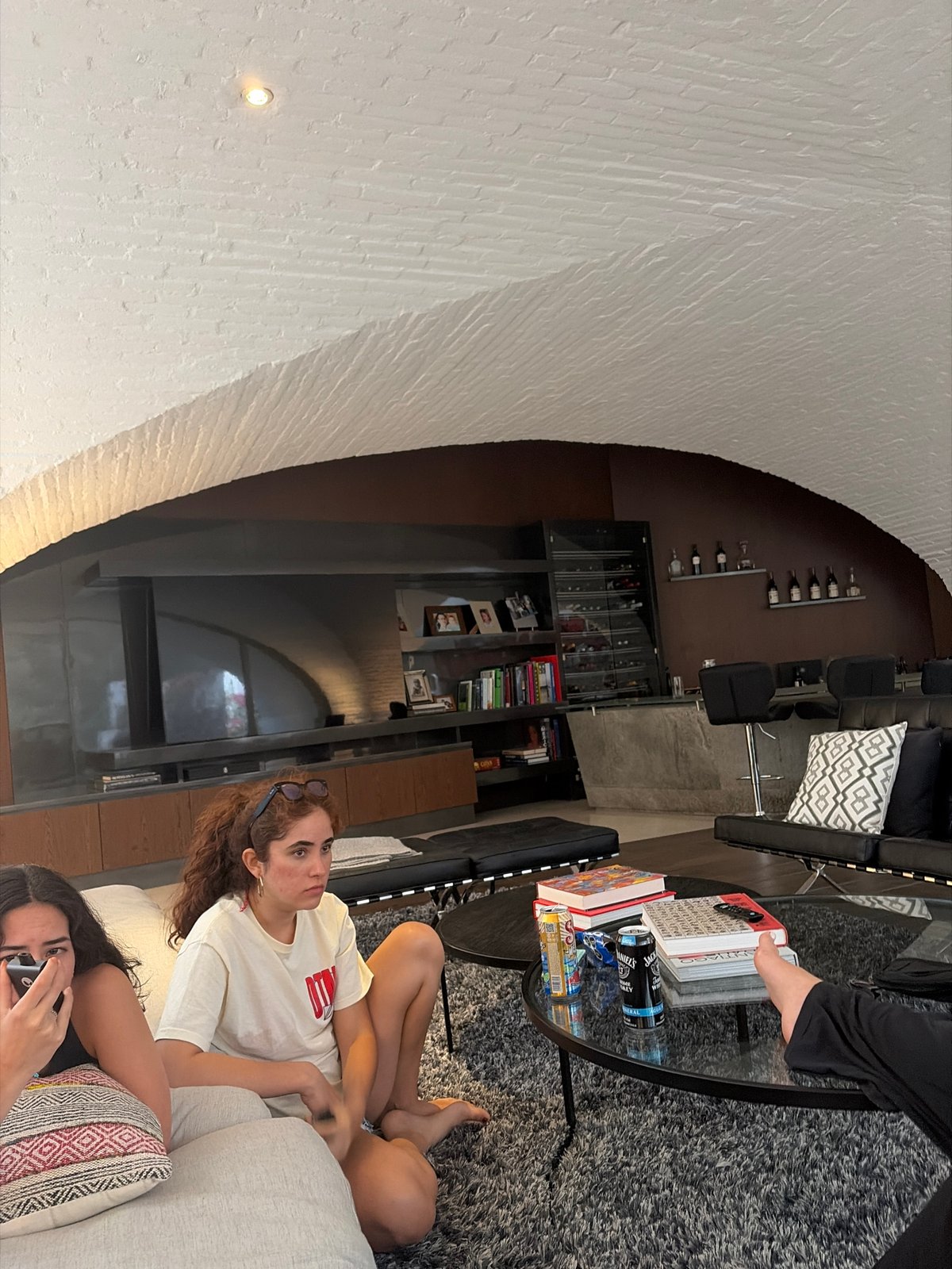 Casual indoor moments captured across residential settings
