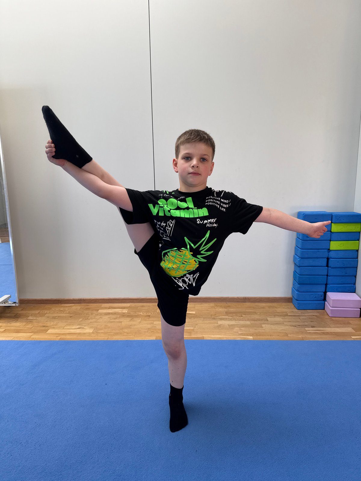 Children's gymnastics class held at Khimki training facility