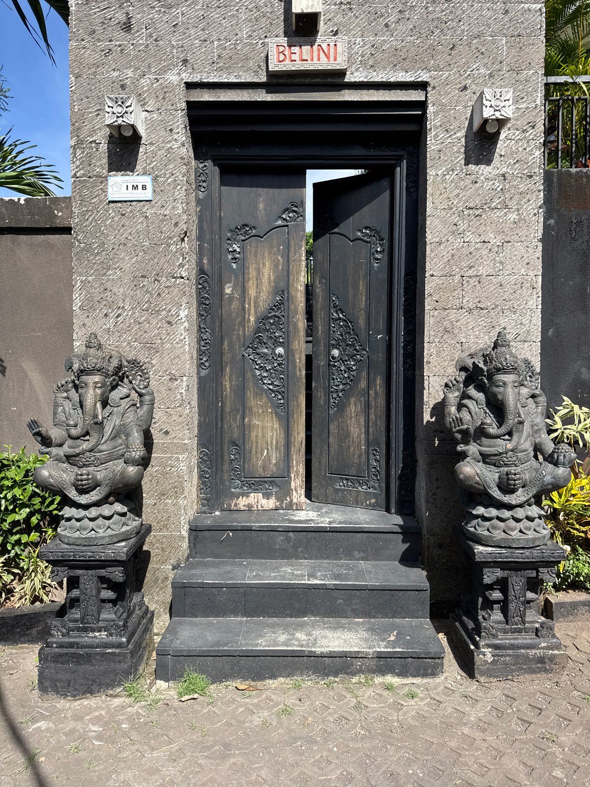 Morning moments: Temple visit and dog companion in Kuta Selatan