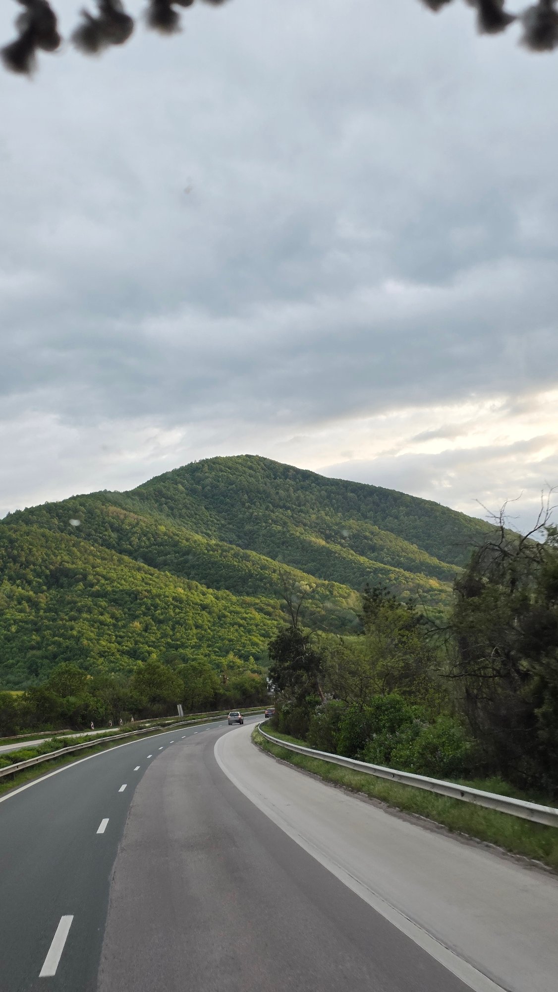 Mountain road documented in Trudovets, Bulgaria
