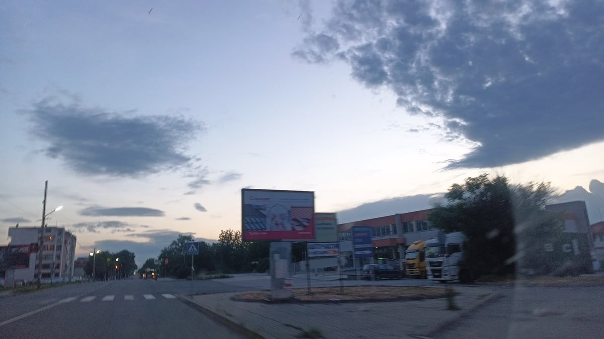 Evening scenes captured at Karnobat gas stations and streets