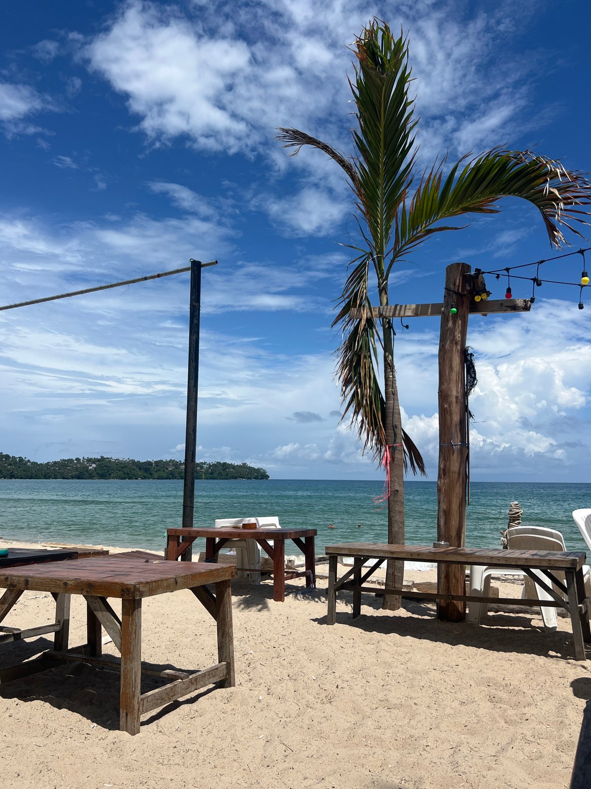 Relaxed morning scene at a Choeng Thale beachfront setup