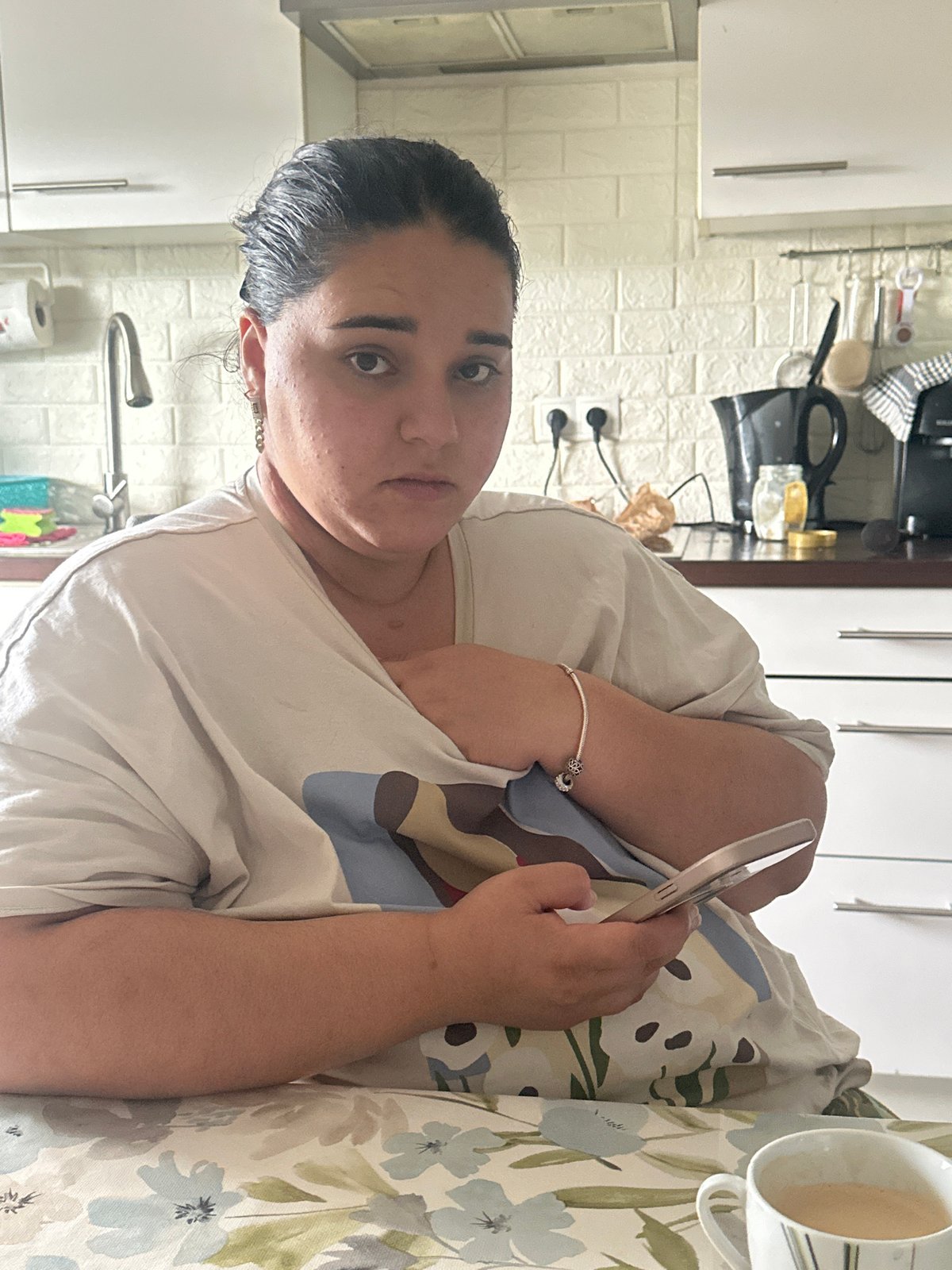 Morning at home in Mainburg, kitchen and casual portrait