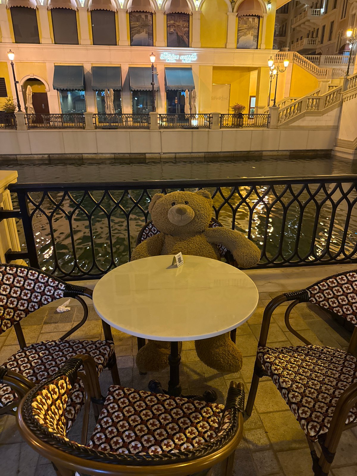 Evening scenes captured across Doha's Qanat Quartier restaurants and canals