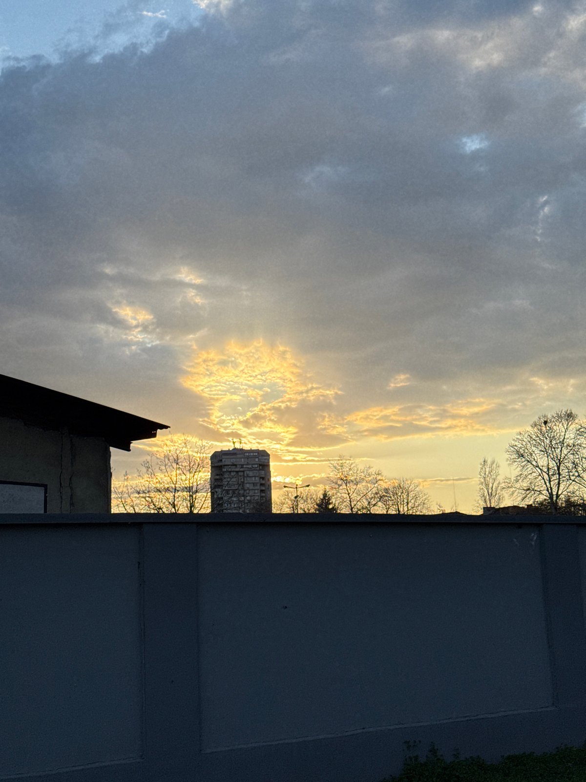 Sunset documented through photos and selfies in Plovdiv, Bulgaria