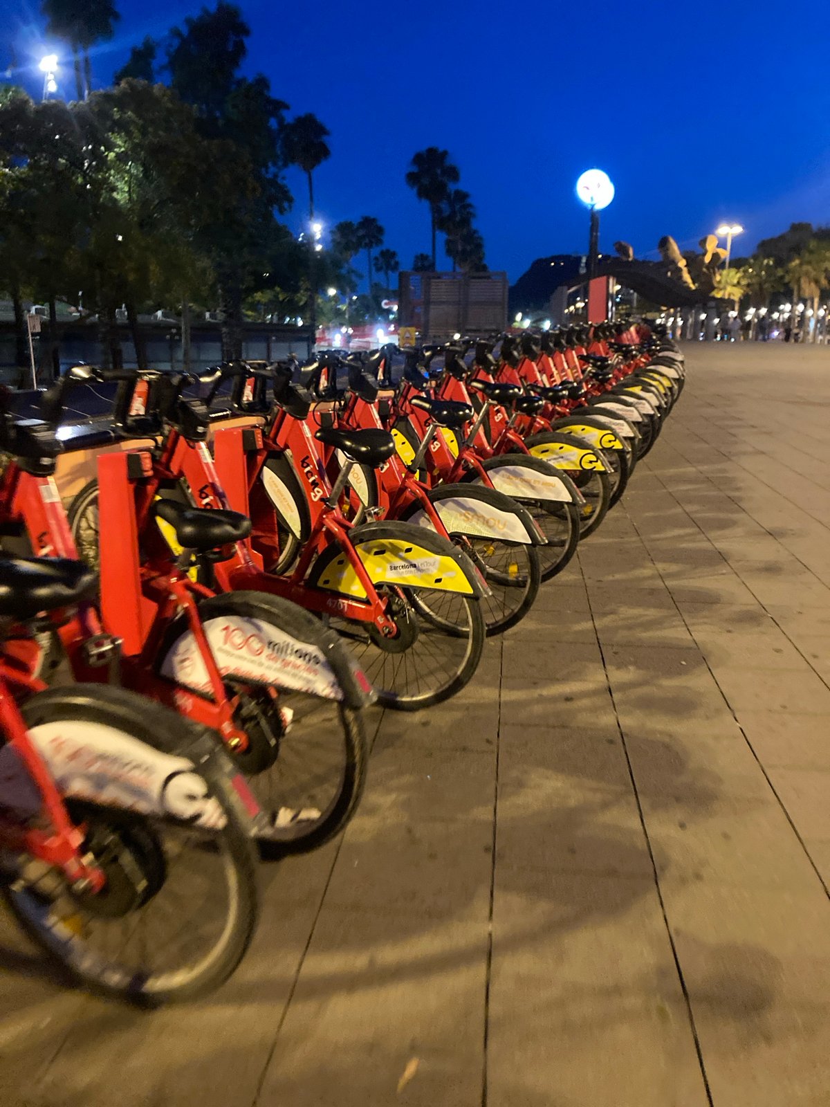 Evening street life documented across Barcelona's city center
