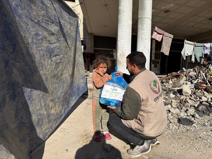 Gaza residents receive January 2026 food aid distribution
