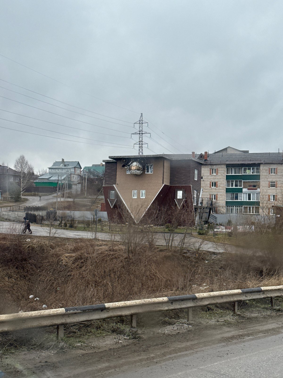 Overcast skies observed in Filippovka, Russia residential area