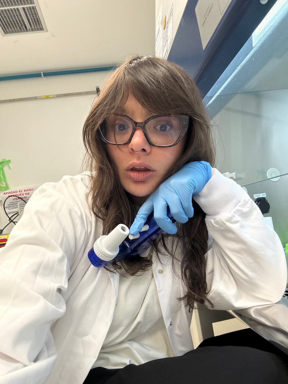 Scientist conducts laboratory research in Santiago de Compostela