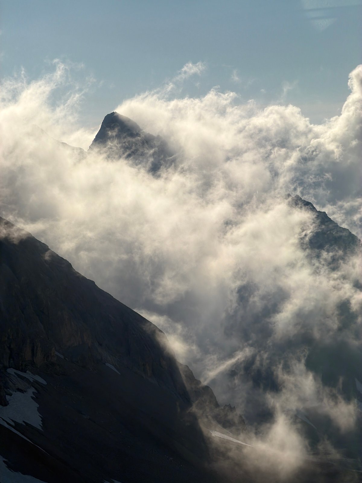 Above the clouds on the Zugspitze, Bavarian Alps