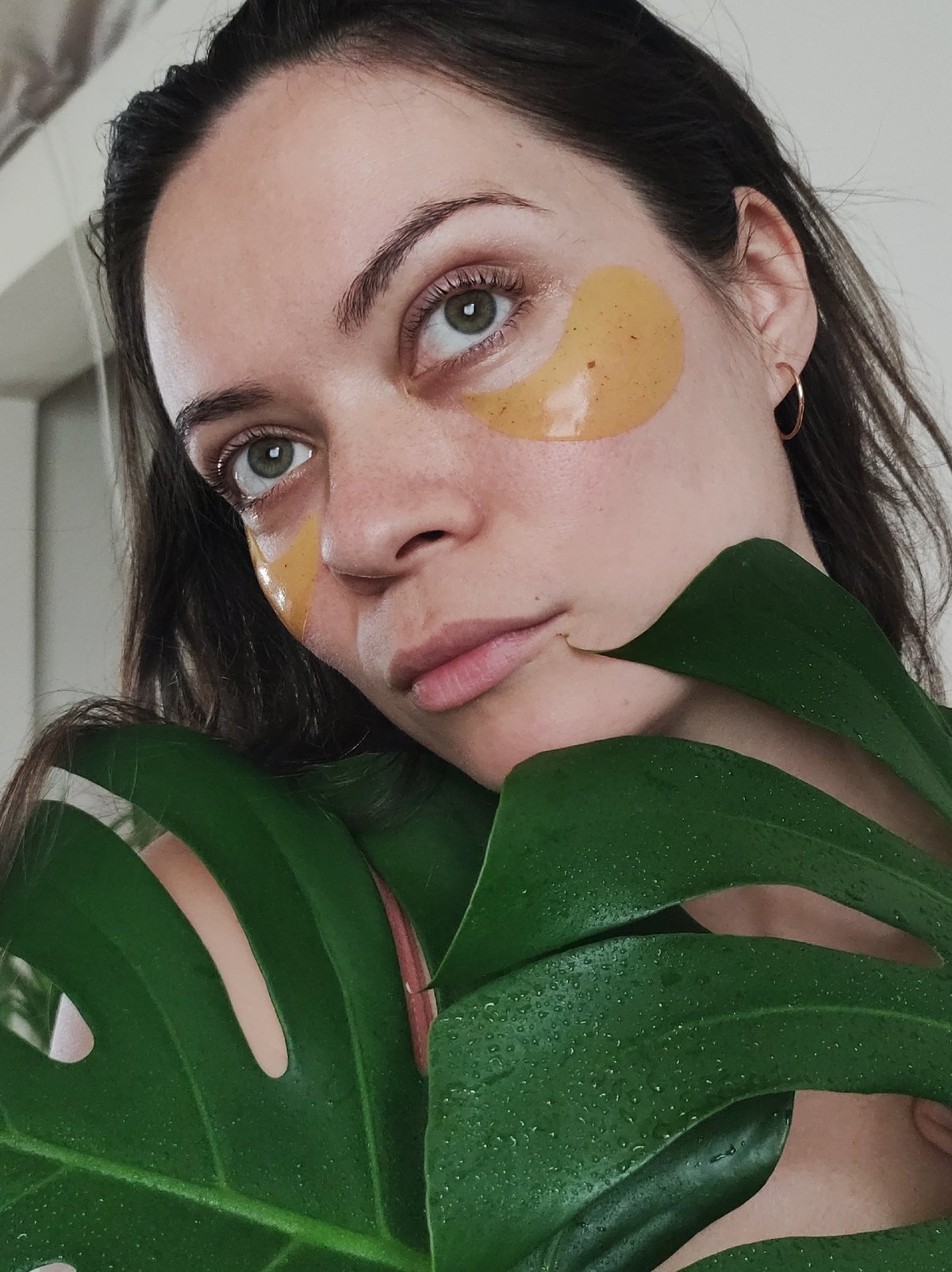 Woman undergoes plant-based beauty treatment in rural Russia