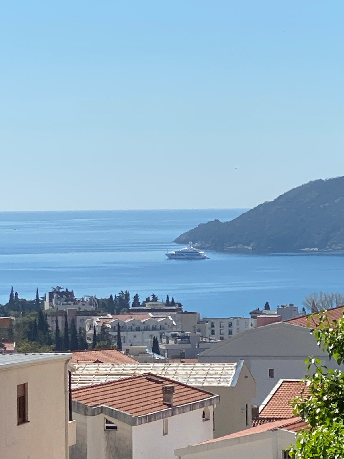 Coastal scene documented in Budva, Montenegro showing Adriatic Sea