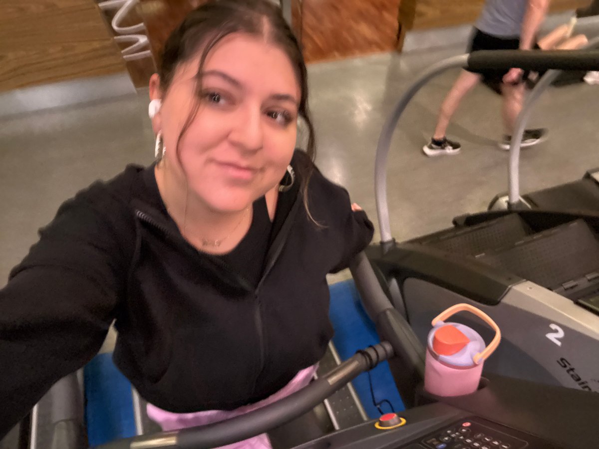 Woman takes late-night selfie at Mexico City gym