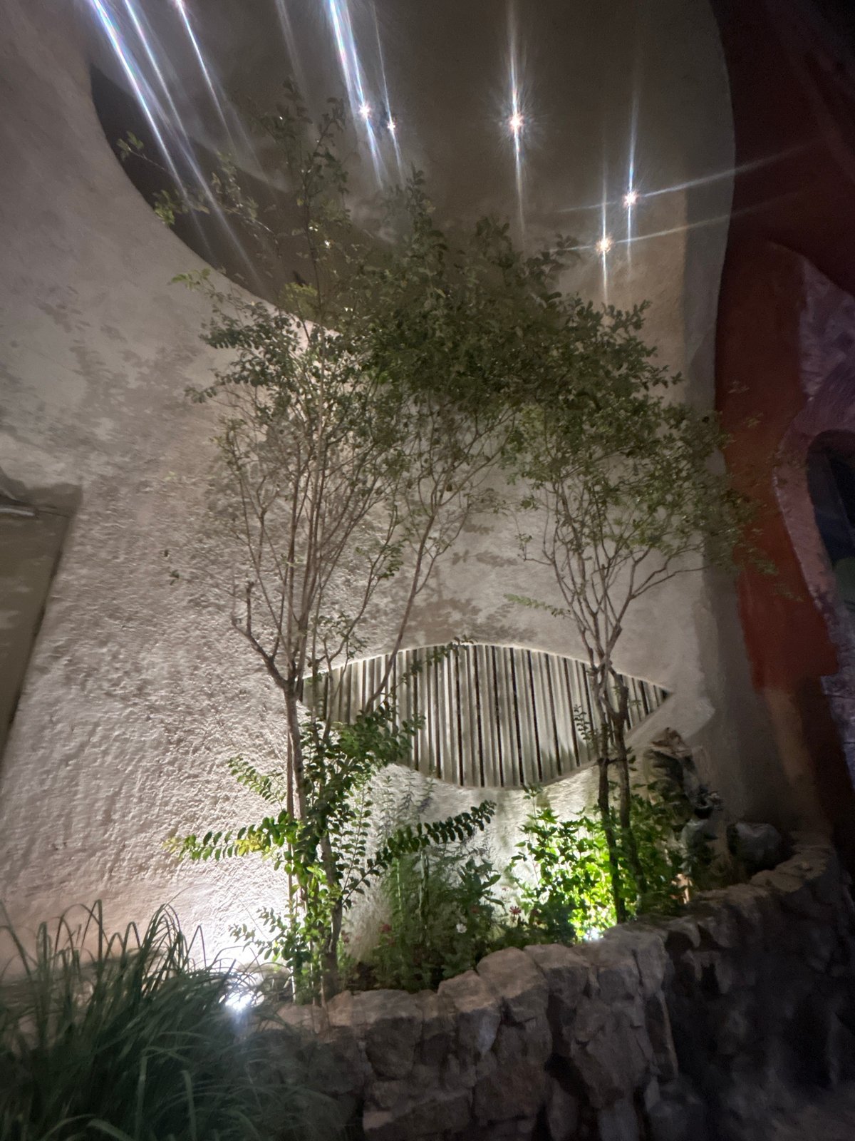 Nighttime architectural space documented in Bắc Nha Trang, Vietnam