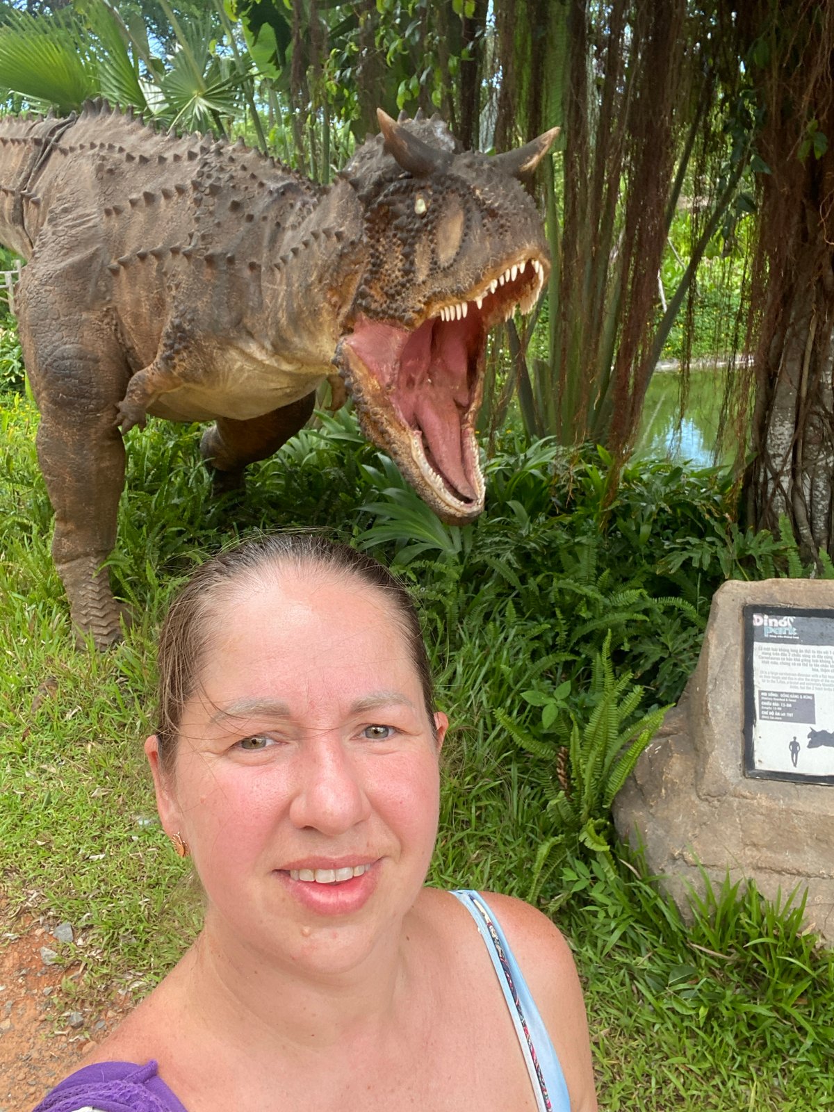 Exploring a dinosaur theme park at VinWonders Phu Quoc