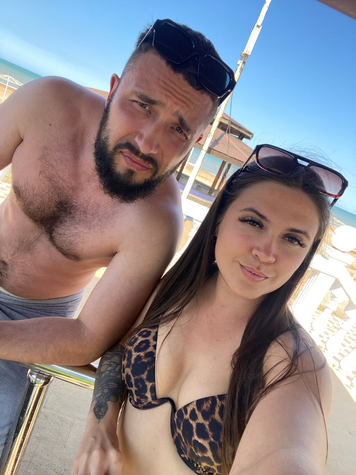Sunny afternoon at a Derbent beach resort