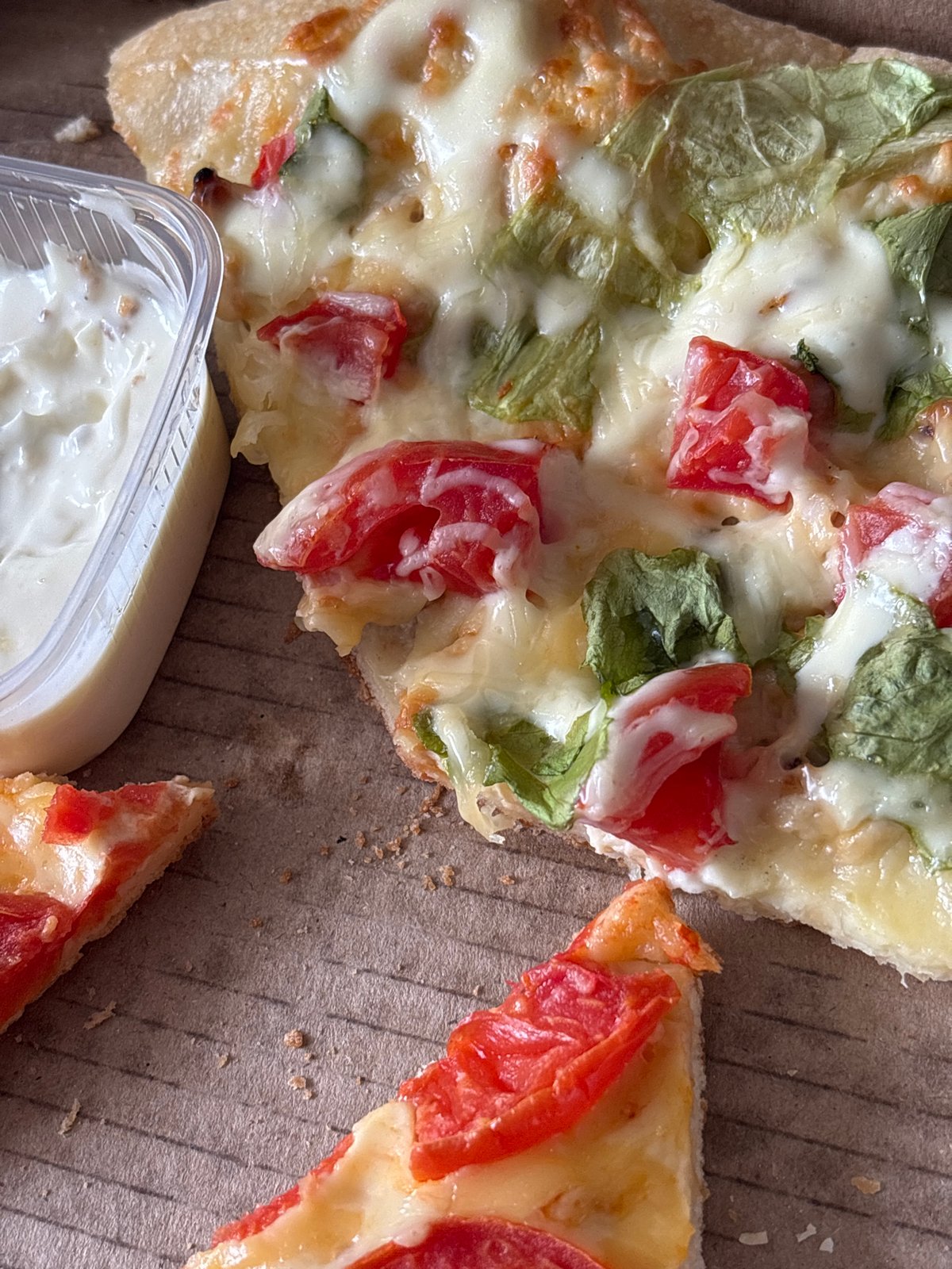 Leftover pizza documented in Perm, Russia