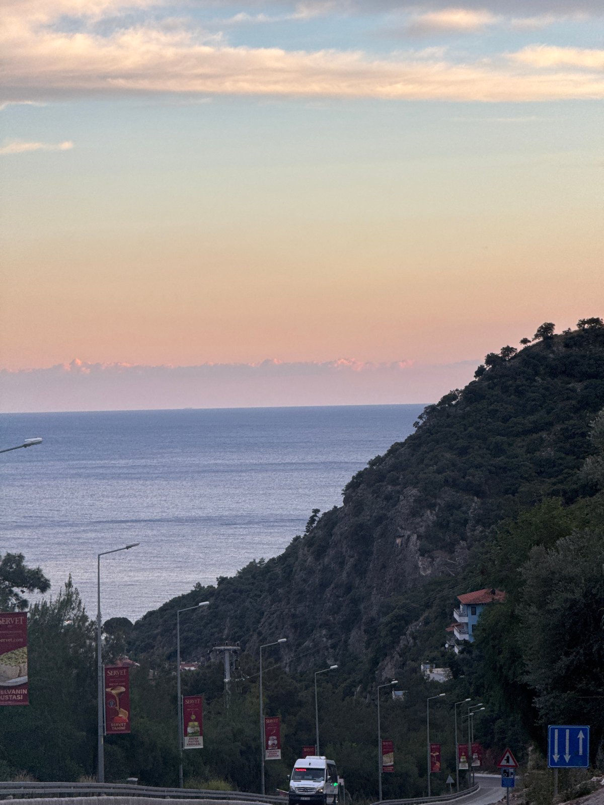 Coastal sunset views captured along Fethiye, Turkey waterfront